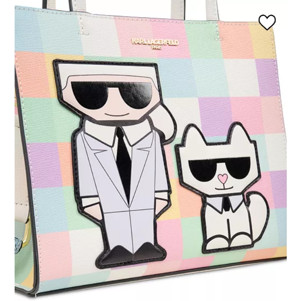 Karl Lagerfeld Maybelle Pastel Satchel - Picture 8 of 13